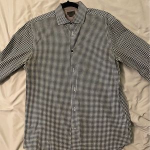 H&M Blue Checkered Dress Shirt